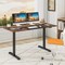 Costway Electric Height Adjustable Standing Desk, Sit to Stand Computer Workstation Home Office Desk